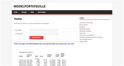 Desktop Screenshot of modelportefeuille.be